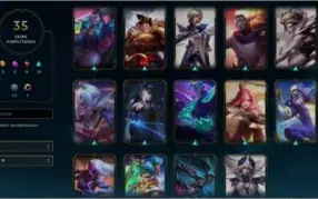 CONTA LEVEL 25 BOM PARA SMURF COM MUITAS SKINS E CHAMPS.