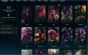 CONTA LEVEL 25 BOM PARA SMURF COM MUITAS SKINS E CHAMPS.