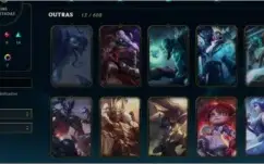CONTA LEVEL 25 BOM PARA SMURF COM MUITAS SKINS E CHAMPS.