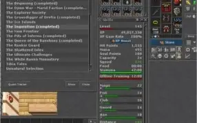 TIBIA RP 145+EK 113 GLADERA SEM RK 1kk,200 skills 100+
