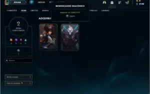 Conta bronze 1 com 25 champs e 2 skins