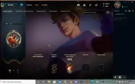 Conta com 2615 RP unranked lvl 122 com dados de criação