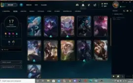 Conta com 2615 RP unranked lvl 122 com dados de criação