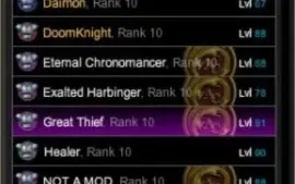 Conta Aqw Great thief e outros