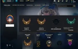 Conta ouro 2 com 73 Champs e 31 Skins + KAYLE JUIZA RARA
