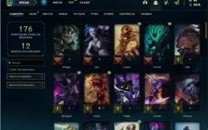 Conta ouro 2 com 73 Champs e 31 Skins + KAYLE JUIZA RARA