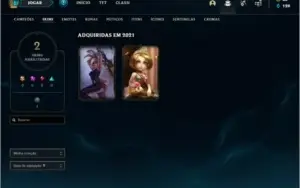 Conta MESTRE com 33 champs e 2 skins