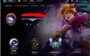 Conta de League of Legends Diamante 5