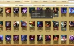 Conta Platina 05 119 champ 80 skins 09 pg de runas