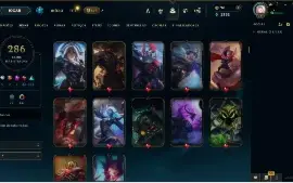 Conta Lol 100% Segura | Full Acesso | 286 Skins | Todos Camp