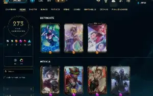 Conta Lol, Ouro 3, 273 Skins