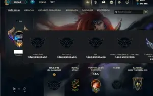 Unranked com TODOS os champs e 200 Skins ( TOP / ADC )