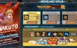 Conta naruto online com 850K de fc Top 5 Serv geral com todo