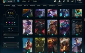 Conta ouro 2 com 150 champs e 188 skins ( MAIN JG )