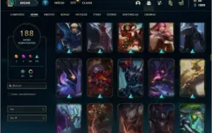 Conta ouro 2 com 150 champs e 188 skins ( MAIN JG )