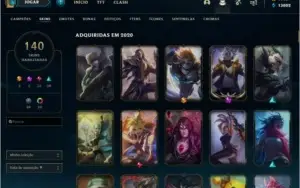 Conta de lol diamante com preço de desapego.