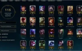 Vendo conta lvl66 OURO I - COM EMAIL - League of Legends