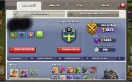 Clash of Clans - CV9 SemiFull, Rei 15/Rainha 15 - Barato!