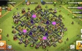 Clash of Clans - CV9 SemiFull, Rei 15/Rainha 15 - Barato!