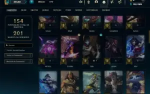 Esmeralda 4 com 70 Champs e 63 Skins ( MAIN ADC )