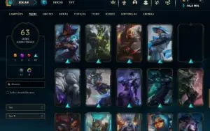 Esmeralda 4 com 70 Champs e 63 Skins ( MAIN ADC )