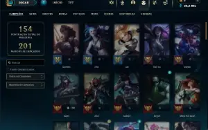 Esmeralda 4 com 70 Champs e 63 Skins ( MAIN ADC )