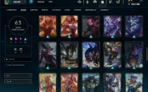 Esmeralda 4 com 70 Champs e 63 Skins ( MAIN ADC )