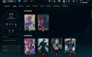 Esmeralda 4 com 70 Champs e 63 Skins ( MAIN ADC )