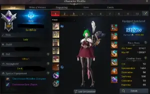 Conta Lost Ark Blackfang Destroyer 5X3 + 1 Ilvl 1581