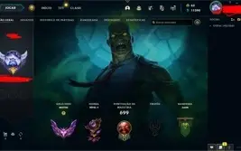 CONTA MESTRE 284 SKINS 60 CROMAS FALTANDO 9 CHAMPS