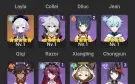 Vendo pack de contas de genshin (11 contas)
