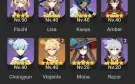 Vendo pack de contas de genshin (11 contas)