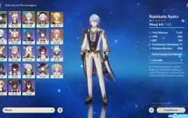 Conta de genshin abandonada com 3 t5 no AR31