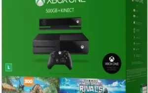 console Xbox One 500GB + Controle s/ Fio + Kinect +  2 jogos