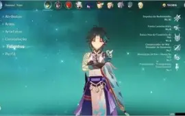 Xiao, Klee, Raiden c1 e Itto