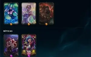 [LOL] CONTA COM 220 SKINS, PLATINA 1