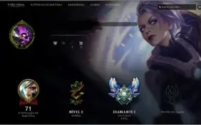 Conta League of Legends Diamante 1 MMR alto