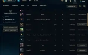 Conta Platina 1 com 23 Champs e 1 Skin + 16 Fragmentos