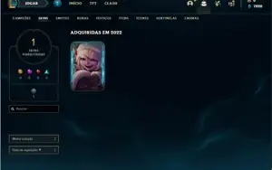 Conta Platina 1 com 23 Champs e 1 Skin + 16 Fragmentos