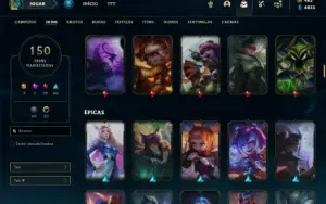 Conta prata 3 com 85 Champs e 150 Skins ( MAIN SUP / ADC )