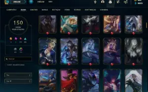 Conta prata 3 com 85 Champs e 150 Skins ( MAIN SUP / ADC )