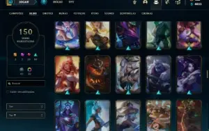 Conta prata 3 com 85 Champs e 150 Skins ( MAIN SUP / ADC )