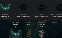 Conta do platina 4 lol