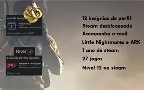 STEAM LEVEL 15, 27 JOGOS, ARK E LITTLE NIGHTMARES