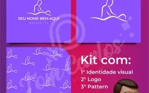 Logomarca pra Massagista Pré Pronta Profissional