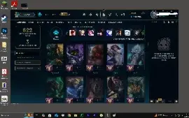 Conta League of Legends Nivel 300 muitas skins