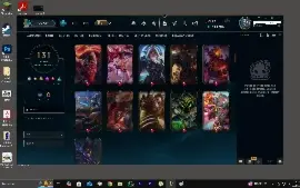 Conta League of Legends Nivel 300 muitas skins