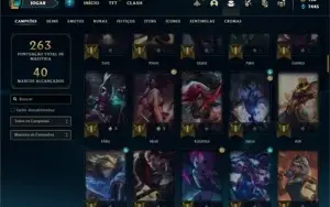 Conta bronze 2 com 120 Champs e 52 Skin (Mais de 1300 jogos)