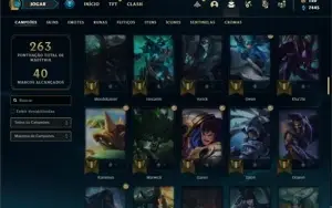 Conta bronze 2 com 120 Champs e 52 Skin (Mais de 1300 jogos)