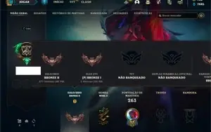 Conta bronze 2 com 120 Champs e 52 Skin (Mais de 1300 jogos)